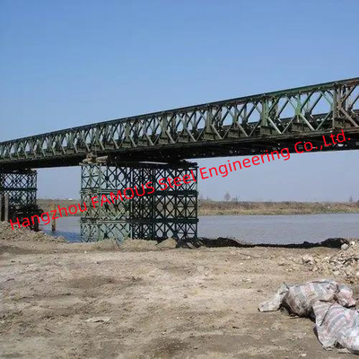 CHINA Einbahnige Stahl-Bailey-Brücken-vorfabrizierte modulare Stützbalken-System-Mietunterstützung CB200 fournisseur