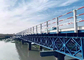 Vorfabrizierte Bailey-Stahlbrücke für Wasserwirtschafts-Projekt-tragbare Baustahl-Brücke mit Unterstützungspiers fournisseur